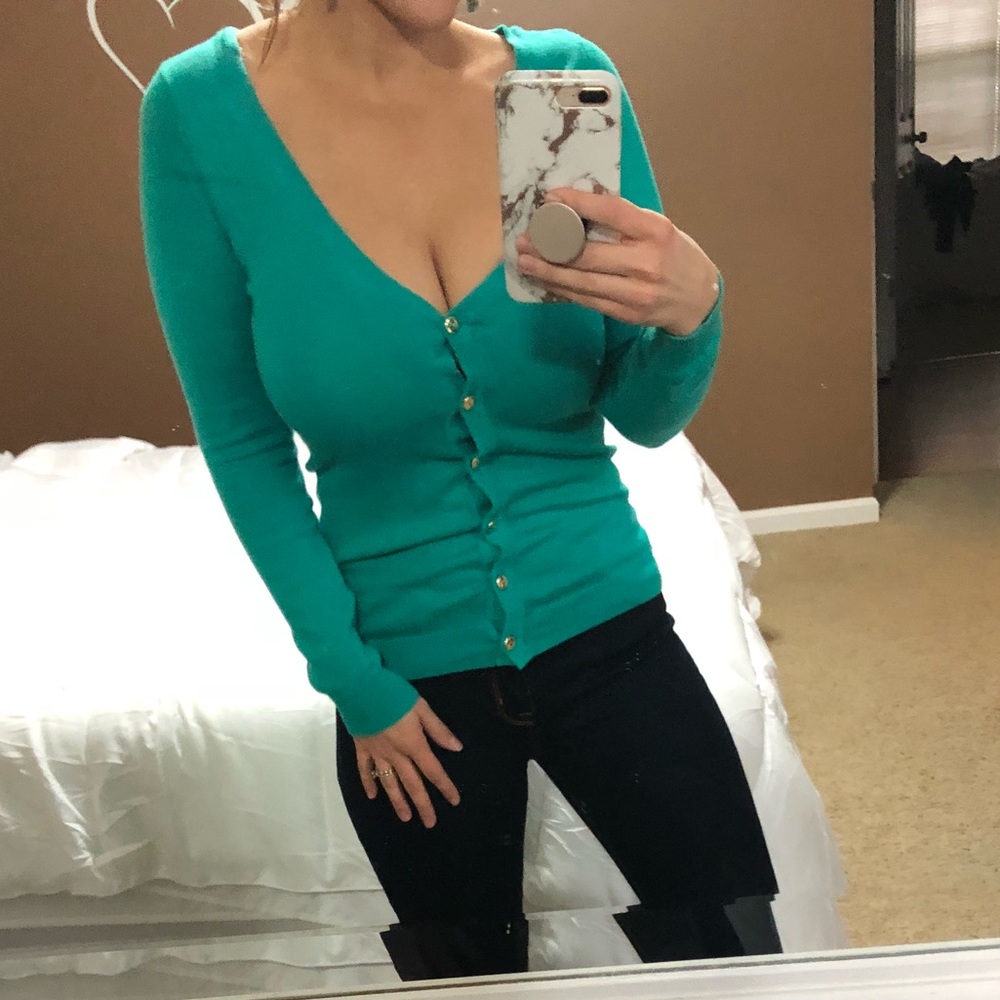 Teal Cardigan